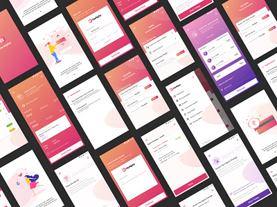 HerAlpha Ui Kit android app app application branding dashboard design finance illustrations investing management mobile money mutual funds product savings screens ui ui design ui kit ux