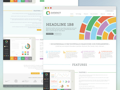 Landing page (WIP) chart data flat graph home page landing page ui ux web design