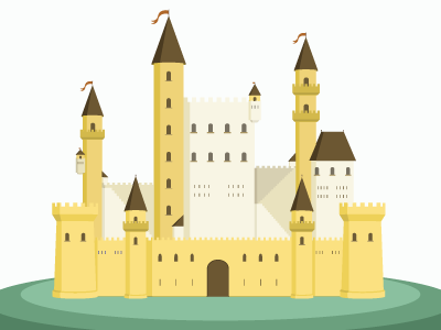 Castlehenri castle illustration illustrator kids