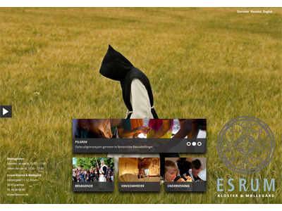 Website for Esrum Abbey (heritage institution) web design web site wordpress