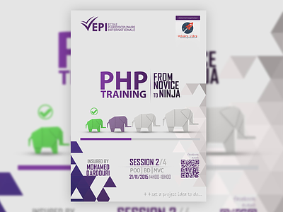 Flyer : PHP training - session 2/4