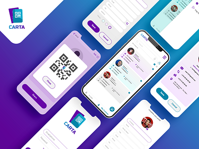 Carta mobile app graphic design mobile ui ux design