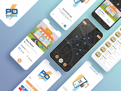 POWHERE mobile app graphic design mobile ux design