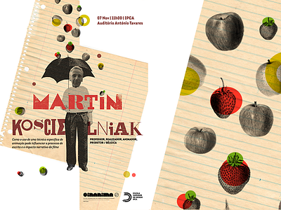 Martin and the rain of ideas graphic design poster