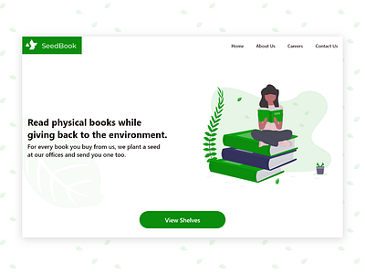 First Dribbble Shot - SeedBook design flat illustration minimal ui ux web website