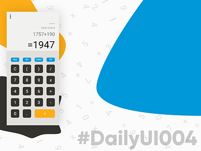 DailyUI004 - Calculator 004 adobexd calculator color dailyui numbers