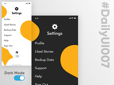 DailyUI007 - Settings