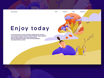 Illustration for a Landing Page or Homepage