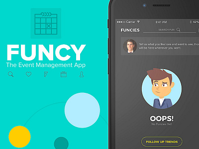 Funcy event mobile uiux