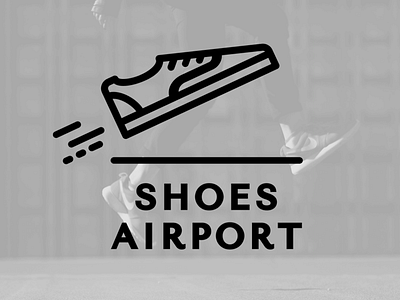 Shoes Airport Logotype adobe illustrator branding design logo logo design logotype