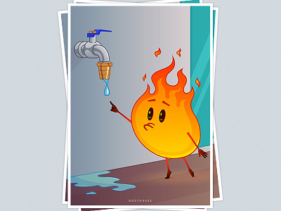 Experience character design fire flat graphicdesign illustration kosta4455 ui ux vector web вектор иллюстрация комиксы огонь персонаж