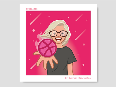 My first shot character design flat icon illustration kosta4455 myfirstshot ui ux vector web