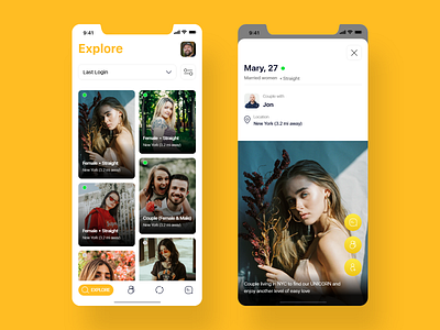 Dating app concept