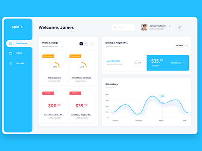 Customer Portal Dashboard