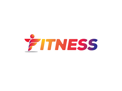 Fitness Wordmark brand design fit fitness gym human icon identity illustration minimal sports ui ux vector wordmark