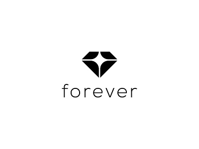 Diamond Star forever logo abstract brand branding design diamond fashion icon identity illustration jewelry logo minimal star ui vector women