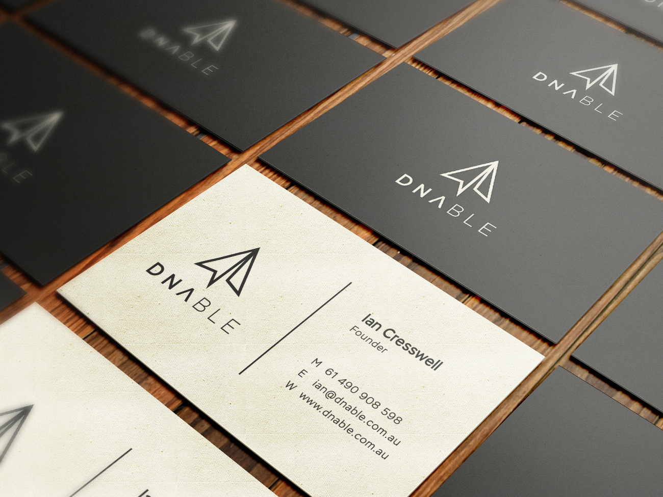 Dnable Business Card by Bhupesh on Dribbble