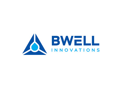 Bwell Innovations logo abstract drop green identity illustration innovation logo minimal nature ui vector water waterlogo