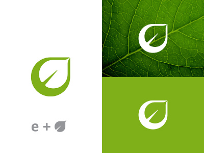 E Leaf Logo for sale