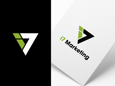 I7 Marketing Logo abstract arrow design graphics i7 icon identity logo marketing minimal traingle vector