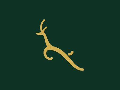 Gazelle mark logo brand design designer gazelle graphic identity logo mark visual