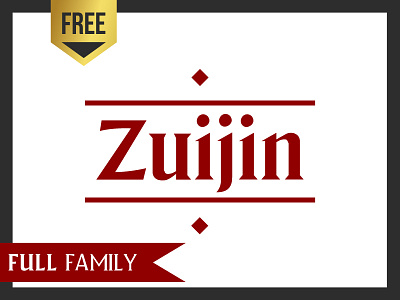 Zuijin - 3 fonts FREE *LIMITED OFFER*