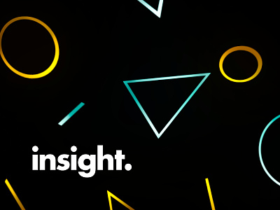 Insight brand branding geometric illustration logo mark project wordmark
