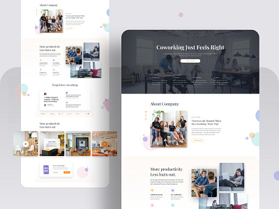 Co-working Space Layout Pack for SP Page Builder coworking homepage joomla layout minimal office pagebuilder productdesign responsive design team template trendy ui ux website