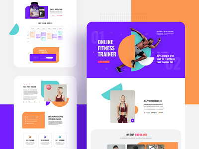 Fitness Trainer: A Free Layout Bundle for SP Page Builder Pro about creative fitness gym header home illustrative joomla lms online pricing product design shapes template trainer trendy typogaphy webui workout