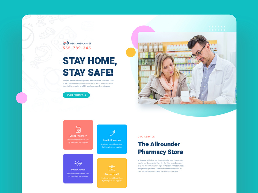 Pharmacy Website Template designs, themes, templates and downloadable
