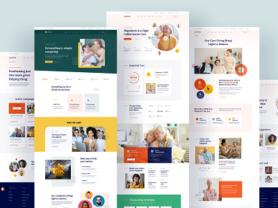 Fortune - Elderly Care Joomla Template care care agency charity donation elderly care minimal nursing home old age senior care senior living seniors trendy webmockup webui