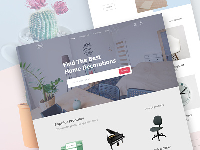 Home Decor | Furniture website design