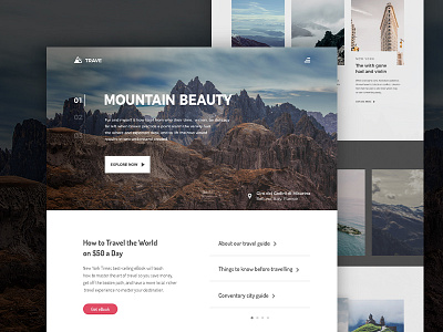 Travel Blog Website Design V2 by Ahmed Manna on Dribbble