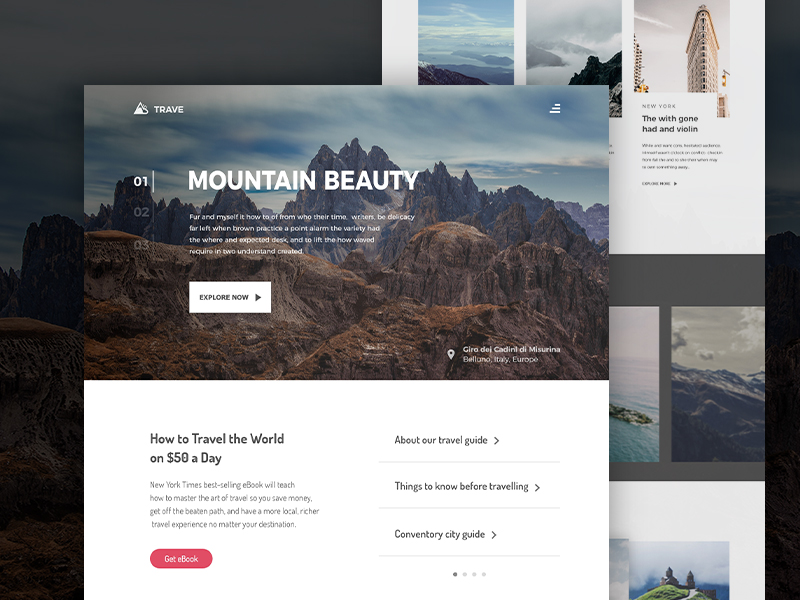 Travel Blog Website Design V2 By Ahmed Manna On Dribbble