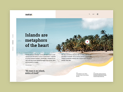 Explore Island | Website UI Design