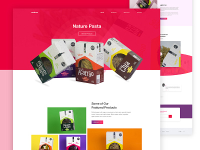Products Website UI Design colorful creative design design homepage landing page minimal products trendy typography ui uiux website