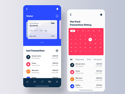 Smart Mobile Banking App 2019 trend 2020 app ui app ui design banking app colorful app gradient ios minimal mockup design native app photoshop sketch smart app trendy design typography ui ux ui xd