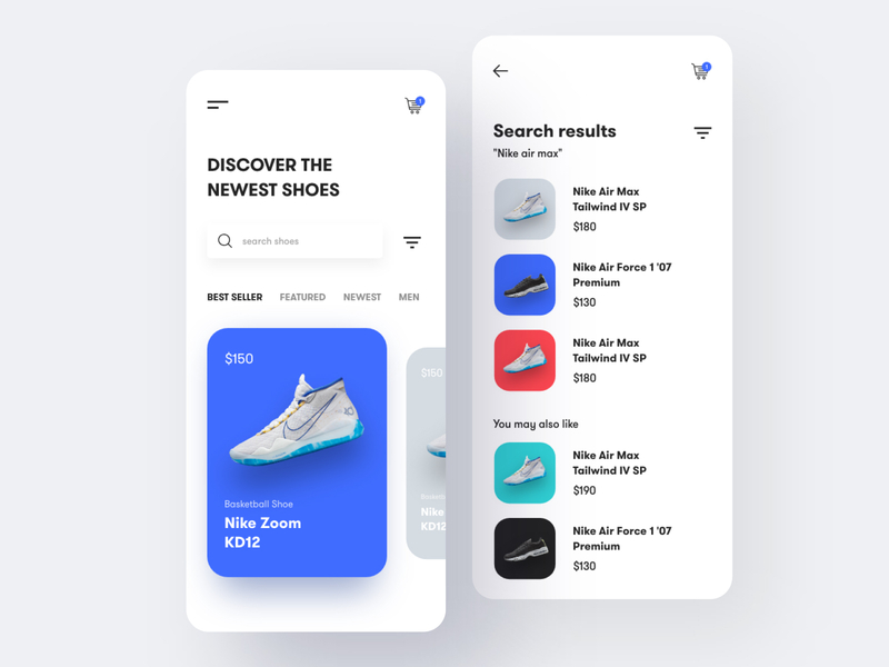 Download Shoes Store iOS App Design by Ahmed Manna for UnoPie on ...