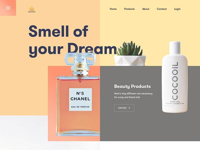 Beauty Products Website UI (Exploration) by Ahmed Manna for UnoPie ...