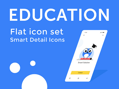 Education Icon set concept icon set content writing education educational icon app idea illustration smart solution vector webinar