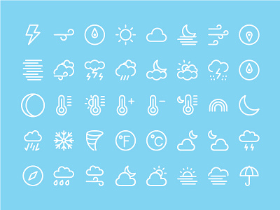 Weather design icon weather