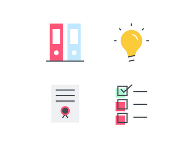 Education icon set