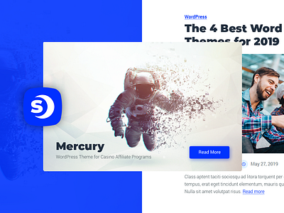 The design concept design logo mercury space themes theme website wordpress wordpress design wordpress development wordpress theme