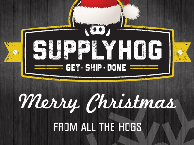 Holiday Cards From SupplyHog christmas holiday holidays santahog supplyhog