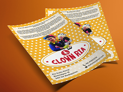 Clown Ria Flyer cmyk design flyer graphicdesign poster print