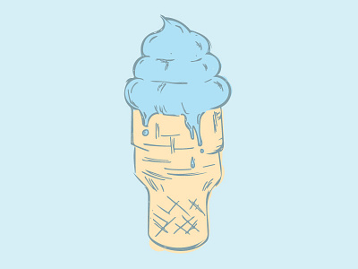 Ice Cream color palette design ice cream illustration pastels