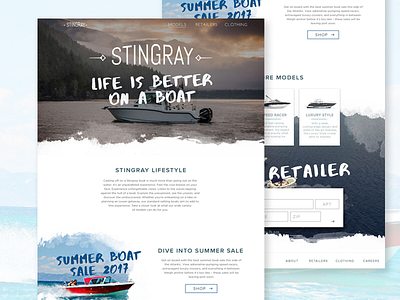 Stingray Homepage Mock-Up