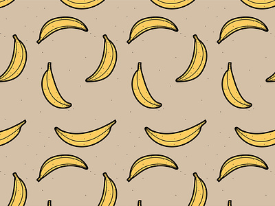 Banana illustration pattern vector