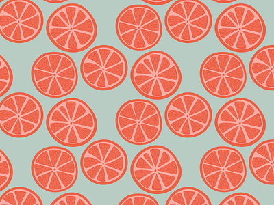 Grapefruit illustration pattern vector