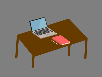 The "Ideal" Desk book computer design designer desk dribbble graphic ideal desk illustration pencil shots